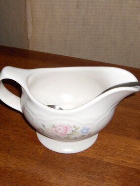 Pfaltzgraff Gravy Boat and IRSCO Ladle
